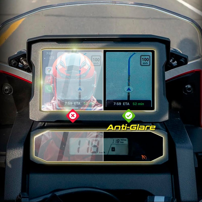 IPG Anti-Glare for HONDA 2020-24 CRF1100L Africa Twin Cluster Display Matte Finish Screen Protector Film Ultra Responsive Clarity Anti Scratch, Perfect for Outdoor Use for AfrTwin-AG - Image 5